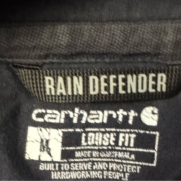 Men’s Carhartt Rain Defender Hoodie(Navy) Sz M - Picture 4 of 4